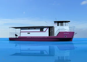 Houseboat Serenity 39 - view to starboard - profile